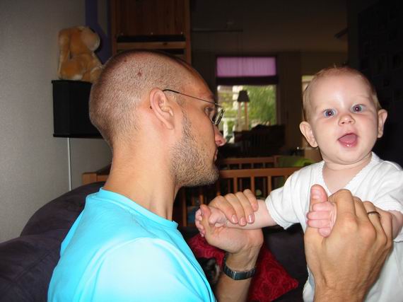 Lachen naar de camera