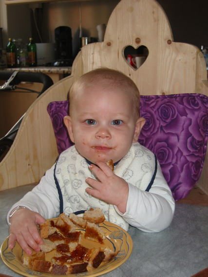 Lekker, brood met appelstroop