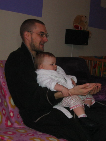 Met papa lekker lui Formule1 kijken