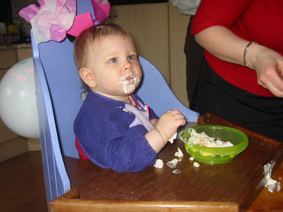 Lekkere taart, wat een smeerboel