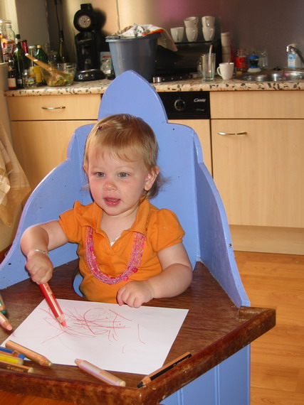 Na een tekening voor papa ook één voor opa