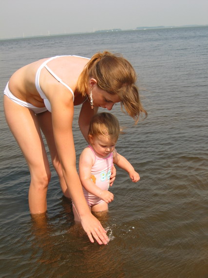 Met TantAnna in het water