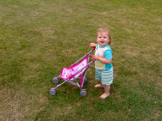 Met mijn buggy loop ik overal heen, vooral naar de buren