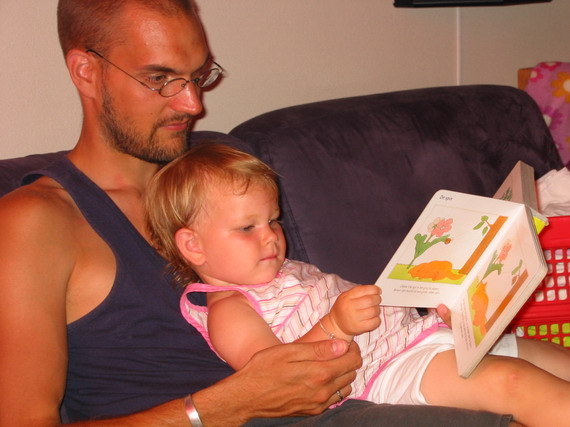 Bijna serieus, dat boekje lezen met papa