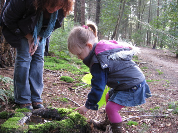 Met Opa en Oma in het bos