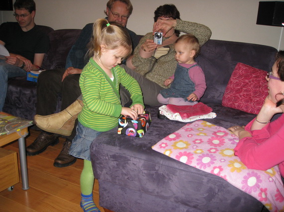 Sinterklaas met Oma Corrie, David, Oom Roel en Tante Annett